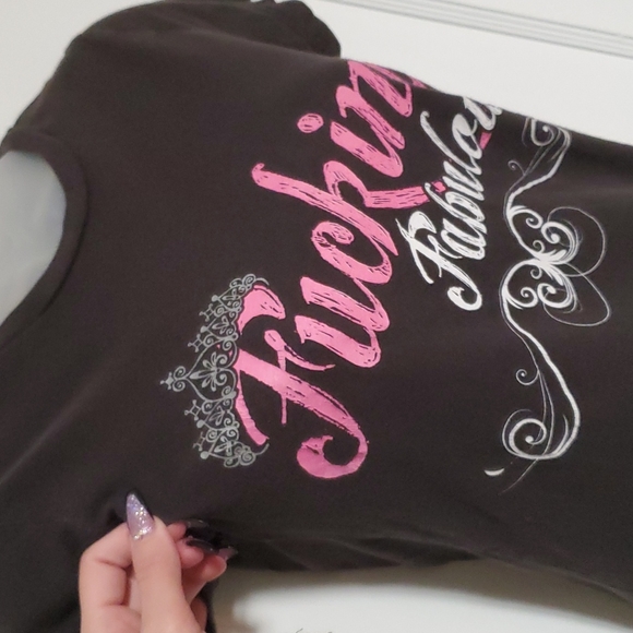 *rare* SPENCERS "fucking fabulous" tee sz M - Picture 4 of 8